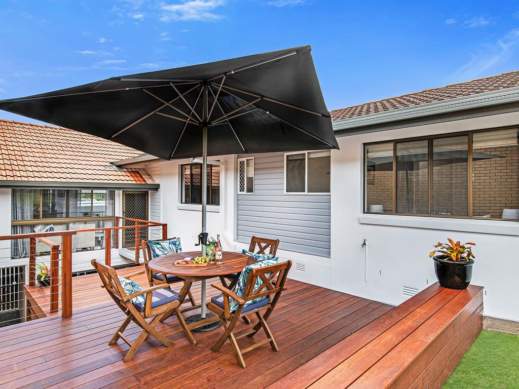 Completed outdoor deck and dining area